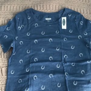 Blue Horse Shoe T-Shirt